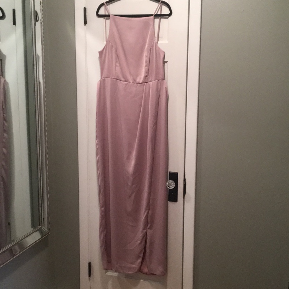 ASOS Design drape front scrappy back maxi dress